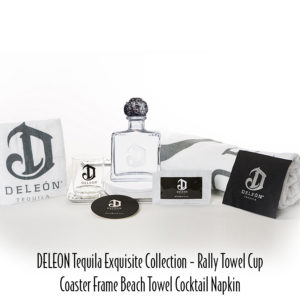 1-9 - Deleon Tequila Exquisite Collection - Rally Towel Cup Coaster Frame Beach Towel Cocktail Napkin