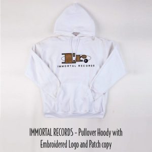 11-7 - Immortal Records Pullover Hoody with Embroidered Logo and Patch