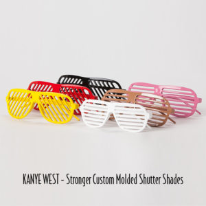 2-63 -Kanye West Stronger Custom Molded Shutter Shades